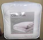 Calvin Klein Down Alternative Full/queen Comforter White With Pink Trim & Logo. Fixed Price $83.99.