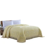 Beatrice Home Fashions Medallion Chenille Bedspread, King, Yellow. Fixed Price $154.39.