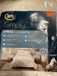Serta,simply Clean,size T/txl Comfort & Standard Sham White. Fixed Price $28.99.