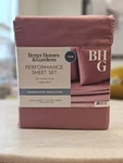 Better Homes&gardens 400THREAD Count Hygrocotton Bed Sheet Set Twin Deep Redwood. Fixed Price $49.99.