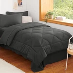 Comforter Set With Sheets Dark Grey - 5 Pieces Bed Bag Twin, All Seaso. Fixed Price $108.99.