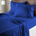 Bedding Collection 1000 Tc Or 1200 100% Cotton Royal Blue Stripes Select Item. Fixed Price $116.95.