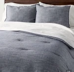 3PC Full/queen Reversible Comforter Set Blue - Hearth & Hand With Magnolia. Fixed Price $39.99.