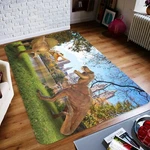 3D Park Lawn Dinosaur NAO2168 Game Rug Mat Elegant Photo Carpet Fay. Fixed Price $141.03.