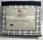 Nos Vtg U.s. Polo Assn Full King Sheet Set Pillow Cases Flat Fitted Htf. Fixed Price $69.00.
