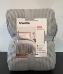 Sonoma Goods Life Full/queen Andorra Gray Waffle Comforter Set With 2 Shams. Fixed Price $80.73.