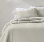 King/ca Heavyweight Linen Comforter Natural - Casaluna. Fixed Price $70.00.