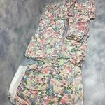Springmaid Floral Impact Gladys Daneman Twin 7 Piece Set Sheets Bed Skirt Shams. Fixed Price $56.00.