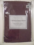 Platinum Collection Crushed Voile Sheer Rod Pocket Panel 50"W X 108"L-AMETHYST. Fixed Price $12.99.