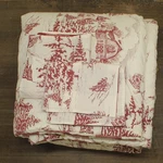 Levtex Home Sleigh Ride 3-PIECE Cotton Comforter Set Red Multi King / Cal. Fixed Price $42.90.