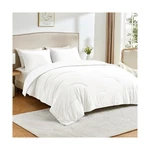 White Queen Size All-season Down Alternative Comforter Set- Reversi... Fast Ship. Fixed Price $120.99.