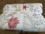 Pottery Barn Sandpoint Full Queen Comforter Coral Coastal Sea Life Fish. Fixed Price $169.00.