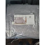 Hotel Collection Linen Blend 3PC King Comforter Set Grey New Sealed Bag. Fixed Price $258.00.