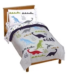 Jay Franco Trend Collector Dinosaur Roar 4 Piece Toddler Bed Set - Includes C.... Fixed Price $70.90.
