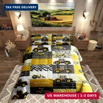 Erosebridal Yellow Cartoon Comforter Set Farm Truck Tractor Bedding Twin. Fixed Price $21.44.