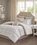 510 Design Ramsey Embroidered 8-PC. Comforter Set, Queen, Natural. Fixed Price $51.88.