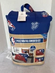 New Northwest Nba Conference Team Twin/full Comforter W/pillow Sham-red/blue. Fixed Price $44.99.