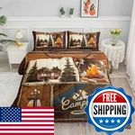 Smell Sunshine Camping Cabin Comforter Set Kids Teensoutdoor Adventure. Fixed Price $68.73.