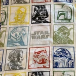 Vtg Star Wars Disney Full Flat Sheet Yoda Darth Vader R2D2 C3PO Boba Fett Ben. Fixed Price $15.87.
