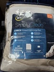 2PC Twin/twin Extra Long Simply Clean Pleated Comforter Set Blush - Serta. Fixed Price $15.00.