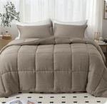 Kasentex Comforter Set Soft & Cozy Size King Color Brown. Fixed Price $45.98.