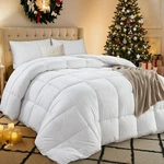 Queen Duvet Insert Comforter White 88X88 Down Alternative Box Stitch Corner Tabs. Fixed Price $58.39.