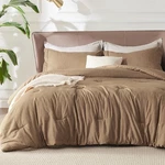 Bedsure California King Comforter Set Brown Soft Bedding All Seasons. Fixed Price $80.99.