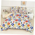 7 Piece Woven Texture Comforter Set, Bed In Bag Queen Splendid Flowers. Fixed Price $66.33.