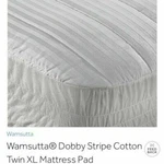 Wamsutta 1 Twin X-long Mattress Pad 39'' By 80''. Fixed Price $49.99.