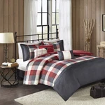 Madison Park Ridge Comforter Set - Cabin Lodge King (104 X 92 In), Red. Fixed Price $88.77.