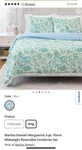Martha Stewart 3 Pc Floral Reversible Comforter Set -king. Fixed Price $150.00.