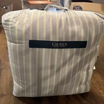Ralph Lauren Graydon Bold Stripe Full/queen Comforter Dune Chambray Fast 2 Ship!. Fixed Price $195.00.