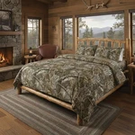 Northwest Realtree Full Bag Comforter Set Camouflage Bedding 5-PC. Fixed Price $85.99.