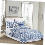 Coast Shells Full/queen Bed 3 Piece Cotton Quilt Set Blue. Fixed Price $224.98.