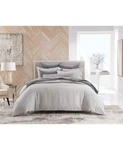 Hotel Collection Modern Crosshatch Comforter Set, Full/queen Gray. Fixed Price $137.50.
