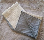 Set Of Urban Habitat White Quilted Euro Pillow Sham 26X26 Light Blue Trim. Fixed Price $35.00.