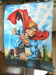 Vintage Superman 86" X 65" Twin Reversible Comforter. Fixed Price $93.52.