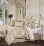 J Queen New York Inc Sezanne King 4PC. Comforter Set - Champagne Nwt. Fixed Price $269.87.