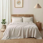 Bedding Set King 100% Pure Flax Linen Stone Washed Natural Atlinia French Fabric. Fixed Price $259.99.