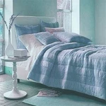 Quilt Comforter Casa By The Company Store 100% Cotton Light Blue Color Was $289. Fixed Price $55.96.