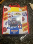 Disney 3 Pc Toddler Bedding, Comforter, Fitted Sheet, Pillowcase, Spider Man. Fixed Price $35.00.
