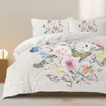 Butterfly Flower Comforter Light Pink Bedding Sets Twin Girls Women. Fixed Price $60.99.