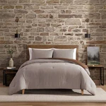 Eddie Bauer 3PC Full/queen Harrison Comforter Bedding Set Brown. Fixed Price $51.99.