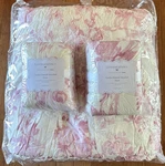 New Pottery Barn Loveshackfancy Garden Damask Smocked Quilt King + 2 Euro Shams. Fixed Price $329.00.