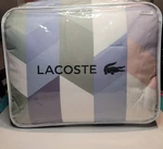 Lacoste Beaumont Pink Multi 4PC Comforter Set & Decorative Pillow Full/queen Nip. Fixed Price $130.00.
