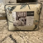Madison Park King Piece Comforter Set Floral Nature Beige Blue MP10-759. Fixed Price $80.00.