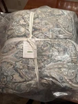 New Pottery Barn Mackenna Percale Comforter Full/queen And 1 Sham. Fixed Price $190.00.
