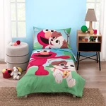 Sesame Street Furry Friends Blue, Green And Red Elmo Puppy 4 Piece Toddler. Fixed Price $75.28.