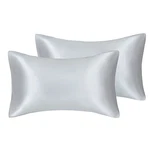 Juwenin,luxury Satin Pillowcase With Zipper (silky Queen Silver. Fixed Price $12.13.