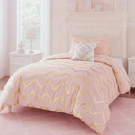 Codi Metallic Print Pink / Rose Gold Comforter Set Twin-xl Size Bed,. Fixed Price $42.70.